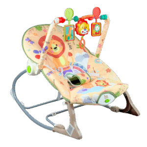 SILLA MECEDORA ROCKER LEON NARANJA
