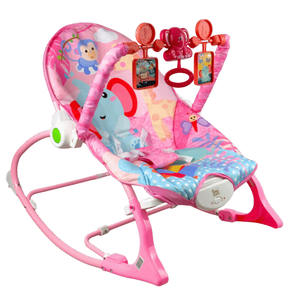 SILLA MECEDORA ROCKER ELEFANTE ROSADO