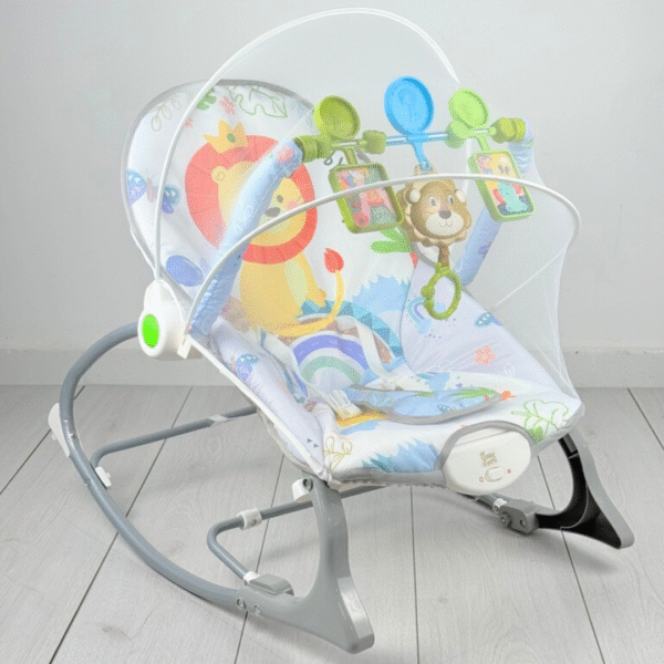 SILLA MECEDORA ROCKER LEON GRIS/BLANCO - Image 3