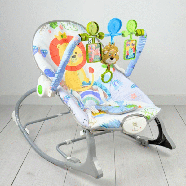 SILLA MECEDORA ROCKER LEON GRIS/BLANCO - Image 2