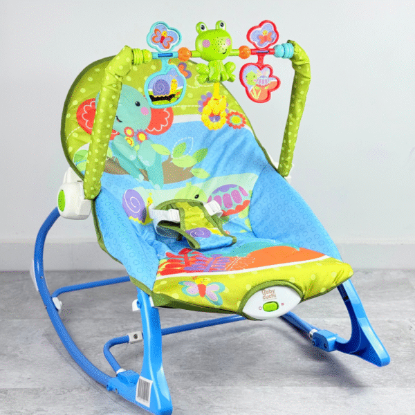 SILLA MECEDORA ROCKER ELEFANTE VERDE AZUL - Image 2