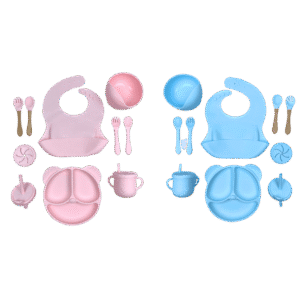 SET DE VAJILLA SILICONA X 11 PCS OSO