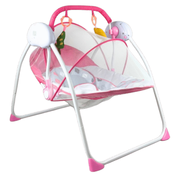 SILLA MECEDORA CON CONTROL REMOTO ROSADA