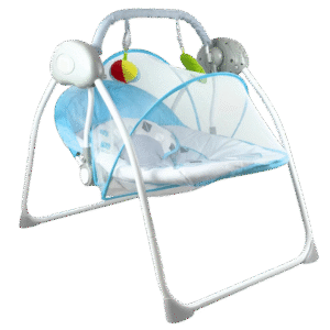 SILLA MECEDORA CON CONTROL REMOTO AZUL