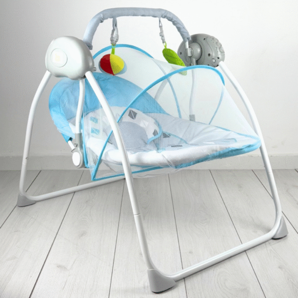 SILLA MECEDORA CON CONTROL REMOTO AZUL - Image 2