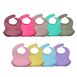 BABEROS EN SILICONA UNICOLOR