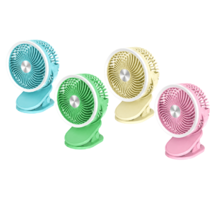 ABANICO RECARGABLE CON LUZ LED